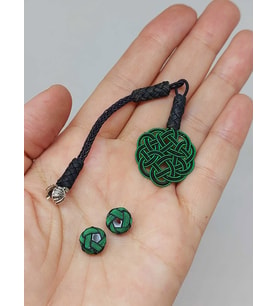 Bakır El İşi Kazaz Püskül & 2 Habbeli Takım (55972)