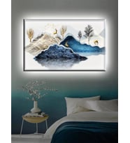 Led Işıklı Modern Dekoratif  Kanvas