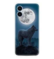 X5 Kılıf Resimli Desenli Silikon Platinium Series Moon Wolf 1820