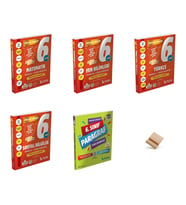 Mutlak Başarı 6. Sınıf Maarif Matematik Fen Türkçe Sosyal ve Paragraf Fasikülleri 5li Set + Telefon Standı