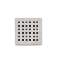 DeSiphon 2 Adet Paslanmaz Çelik Kare Delikli Banyo Yer Süzgeç Izgarası Üst Kapak 10X10 Süzgeç Uyumlu