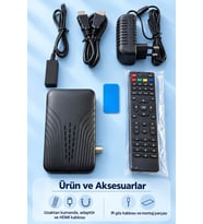 Hd Uydu Alıcısı Hdmı Bağlantılı Uzaktan Kumandalı