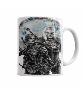 Geralt e Cirilla Kupa Bardak Porselen