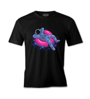 Sea Ring - Astronot Siyah Erkek Tshirt