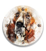 Şirin Köpek Cam Saat - 40 cm