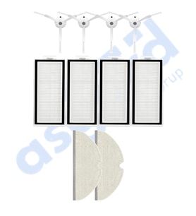 ROBOROCK Q5, Q5+, Q5 PRO,Q5 PRO+ UYUMLU 4 Yan Fırça 4 Filtre 2 Mop PKT-iasgf0000466