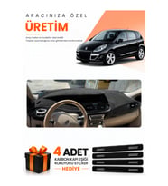 RENAULT SCENIC 3 (2009-2016) Uyumlu Torpido Koruma Örtüsü Oto Kılıfı - Siyah