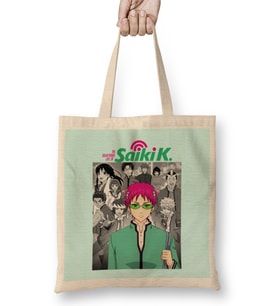 Saiki K Life Bez Çanta Uzun Saplı