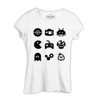 Oyun Logo - 90's Beyaz Kadın Tshirt