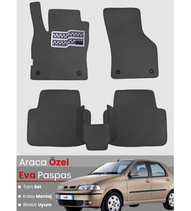FİAT ALBEA (2002-2005) Uyumlu EVA Paspas Tam Set–Araca Özel,Su Geçirmez,Kolay Montaj