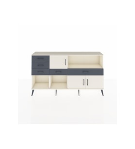 Arges Konsol 2 Raflı 5 Çekmeceli 3 Kapaklı 176x30x99 Aytaşı-Aytaşı/Antrasit
