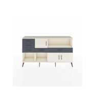 Arges Konsol 2 Raflı 5 Çekmeceli 3 Kapaklı 176x30x99 Aytaşı-Aytaşı/Antrasit