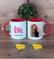 Ebe Kupa Bardak Kırmızı Fotoğraflı Ebeler Günü Hediyesi Tıp Bayramı Hediyesi