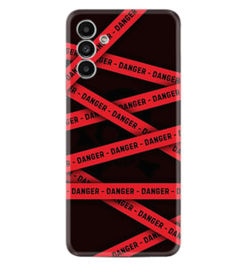 Samsung A23 A31 A32 A50 A51 A52 A53 A70 Kılıf Desenli Silikon Danger 1372