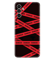 Samsung A23 A31 A32 A50 A51 A52 A53 A70 Kılıf Desenli Silikon Danger 1372