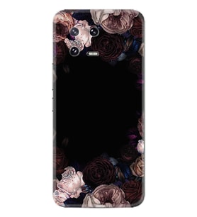 Xiaomi 13 Kılıf Resimli Desenli Silikon Platinium Series Dark Flowers 1906