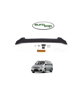 Mercedes Vito W639 Ön Kaput Koruma Rüzgarlığı 3mm Akrilik Parlak Siyah Deflektör 2011-2014