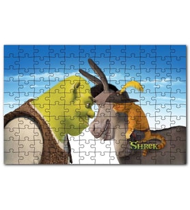 Cakapuzzle Shrek, Sonsuza Kadar Shrek, Eşek (Shrek), Puzzle Yapboz MDF (Ahşap) (120 Parça)