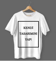 Kişiye Özel Kendin Tasarla Beyaz Tişört