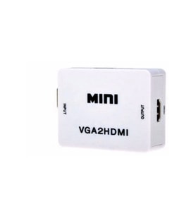 TAPLİN Vga To Hdmi Çevirici Dönüştürücü Adaptör (Beyaz)