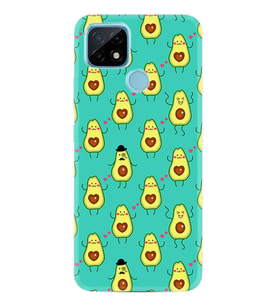 Realme C11 C21 C21Y C25Y C11 2021 Kılıf Desemli Silikon Oynayan Avokadolar 1770