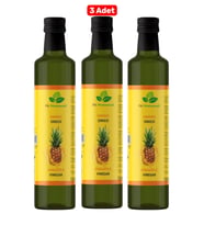 3 Adet Ananas Sirkesi Doğal Fermantasyon Detox Sirke 500 Ml