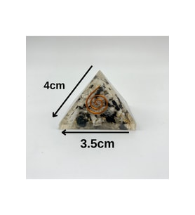 Rutilli Kuvars Orgonit Piramit 4x3.5 cm 35 GR