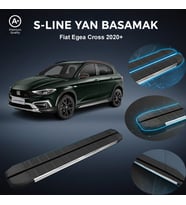 Fiat Egea Cross Kısa S-Line Premium Krom Yan Basamak  2020 Sonrası