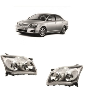 Toyota Avensis Sağ-Sol Far Lambası Takımı Xenonlu Tip 2006-2009