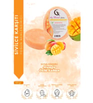 AYMELEK Sabun Mango Özlü - Doğal Banyo Süngerli Sabun