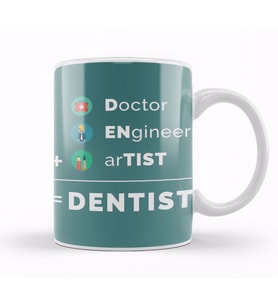 Doctor Engineer Artist Dentist 019 Kupa Bardak Porselen