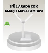 Led Işıklı Masa Lambası – Göz Yormayan, Kısılabilir Ve Esnek Başlıklı