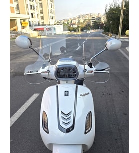 MOTOCAM Arora Safari 125 Ön Cam 2021-2026 Model 37cm Şeffaf Renkli 4mm Elcikli APARATSIZ