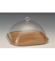 AHŞAP ALTLI AKRİLİK KAPAKLI FANUS 30*30 CM