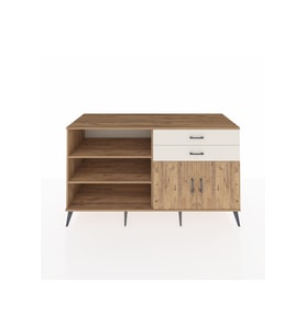 Kronos Konsol 3 Raflı 2 Çekmeceli 2 Kapaklı 176x59x99 Çam-Çam/Aytaşı