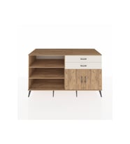 Kronos Konsol 3 Raflı 2 Çekmeceli 2 Kapaklı 176x59x99 Çam-Çam/Aytaşı