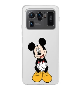Xiaomi Mi 11 Ultra Uyumlu Kamera Korumalı Kapak Mickey Mouse Tasarımlı Şeffaf Silikon Kılıf