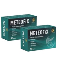 Meteofix Propil Oligopeptidaz, Amilaz, Lipaz, Proteaj, Selülaz, Bromelain, Zencefil Sindirim Enzimler 40 Kapsül - 2'li