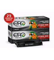 HP 80X /CF280X Muadil Toner - 2'li Avantaj Paket