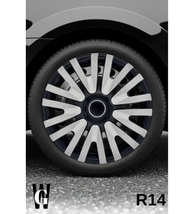 Chevrolet 14 İnç Jant Kapağı (4 ADET) Siyah Gri C107