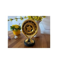 FLEXIS WE MAKE IT POSSIBLE FOR YOU KIPIR KIPIR (FİDGET) KUPASI 15 CM ALTIN RENGİ ÖDÜL KUPASI