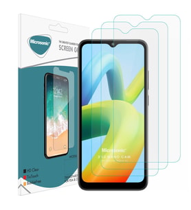 Microsonic Xiaomi Redmi A1 Screen Protector Nano Glass Cam Ekran Koruyucu (3`lü Paket) (Renksiz)