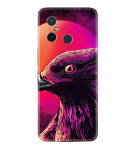 Xiaomi Redmi 12C Kılıf Silikon Desen Özel Seri Red Eagle 1752