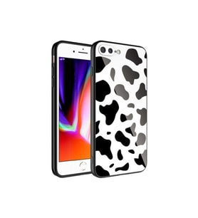 Apple iPhone 8 Plus Uyumlu Kılıf Kamera Korumalı Desenli Sert Silikon Zore Epoksi Kapak