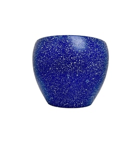 Bitki Tasarımı Lacivert Granit Toprak Saksı Saksılık Salon Çiçeklik - 15 CM