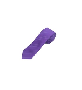 Brianze 5 Cm Lila Çizgili Slim Kravat