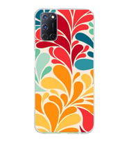PrintiFy Oppo A52  ile Uyumlu 1mm Slim Fit Retro Renkler 5 Baskılı Şeffaf  Kılıf