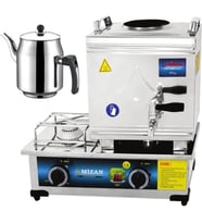 MİZAN MC101 Tek Demlik DOĞAL GAZLI Çay Kazanı 10 Lt + DEMLİK