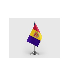 Andorra Prensliği Tekli Saten Masa Bayrağı Seti