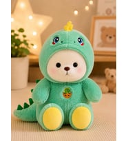 Puffy hug yeşil dinazor peluş 30 cm sevimli ayıcık